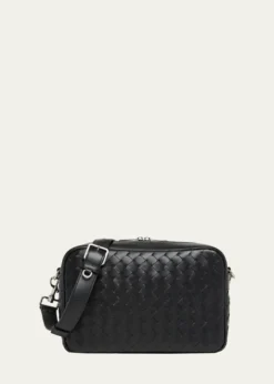 Bottega VenetaMen's Intrecciato Medium Crossbody Bag
