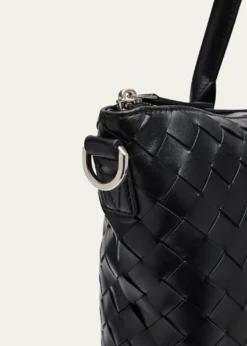 Bottega VenetaMen's Intrecciato Zip North-South Tote Bag