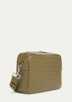 Bottega VenetaMen's Intrecciato Medium Crossbody Bag
