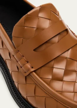 Bottega VenetaMen's James Intrecciato Leather Loafers