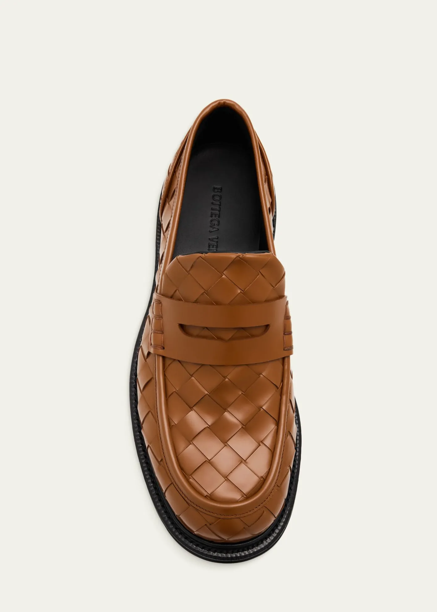 Bottega VenetaMen's James Intrecciato Leather Loafers