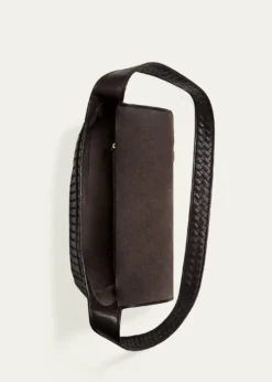 Bottega VenetaMen's Large Intrecciato Leather Flap Messenger Bag