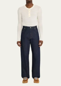 Bottega VenetaMen's Orbit Flash Nylon and Suede Low-Top Sneakers