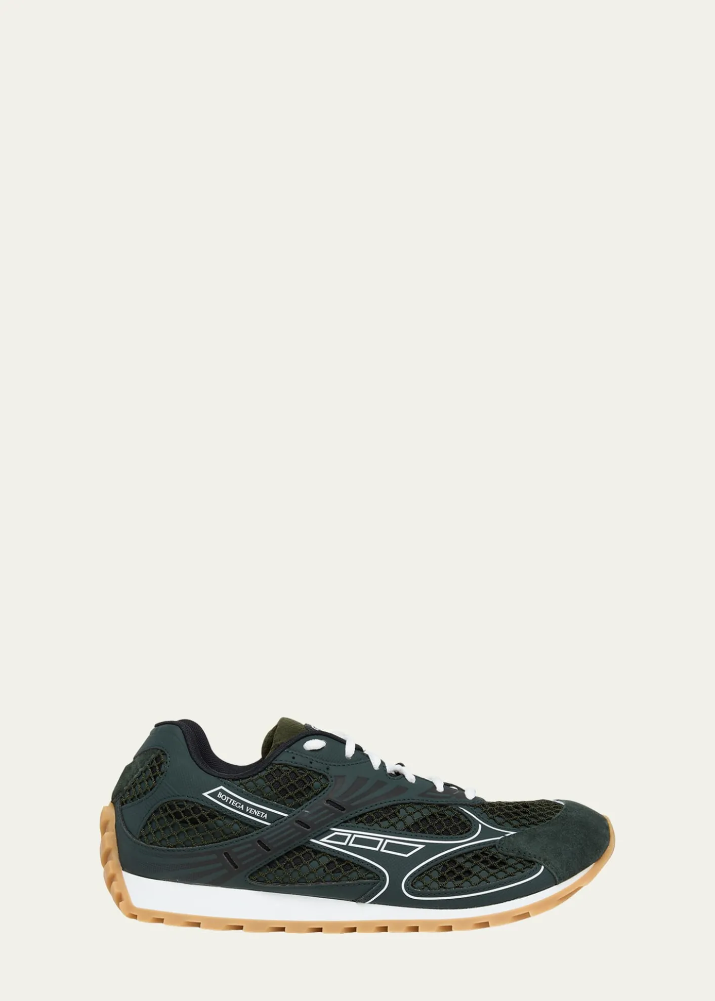 Bottega VenetaMen's Orbit Technical Fishnet Runner Sneakers