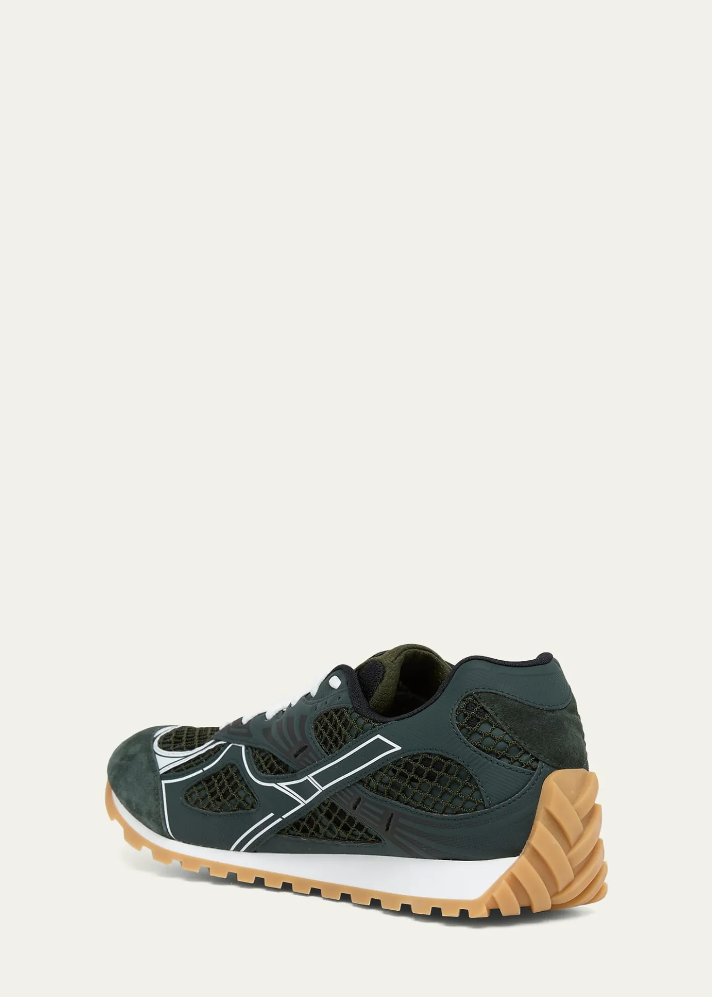 Bottega VenetaMen's Orbit Technical Fishnet Runner Sneakers
