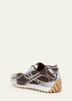 Bottega VenetaMen's Orbit Technical Fishnet Sneakers