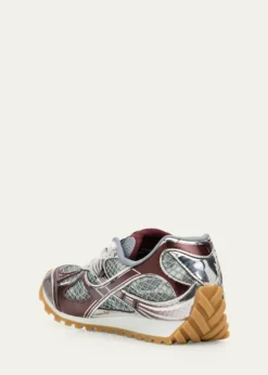 Bottega VenetaMen's Orbit Technical Fishnet Sneakers