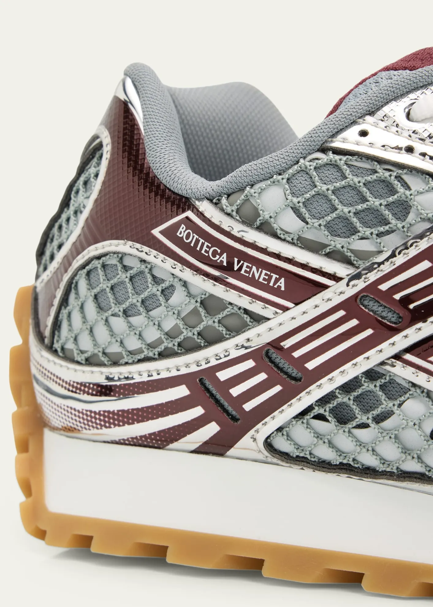 Bottega VenetaMen's Orbit Technical Fishnet Sneakers