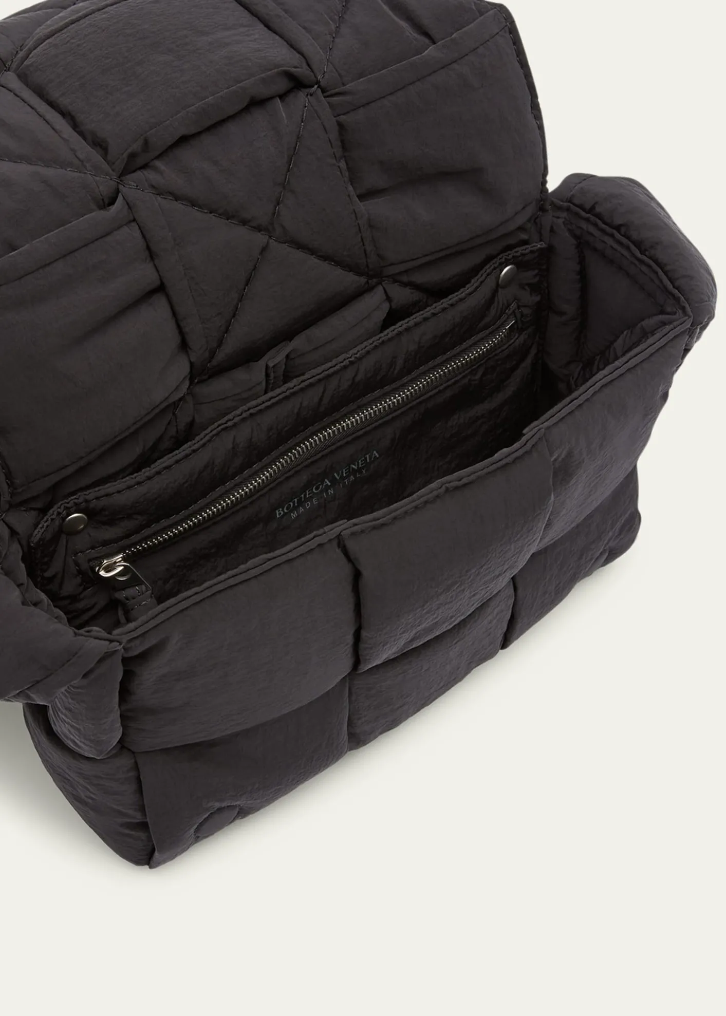 Bottega VenetaMen's Padded Tech Cassette Nylon Crossbody Bag