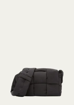 Bottega VenetaMen's Padded Tech Cassette Nylon Crossbody Bag