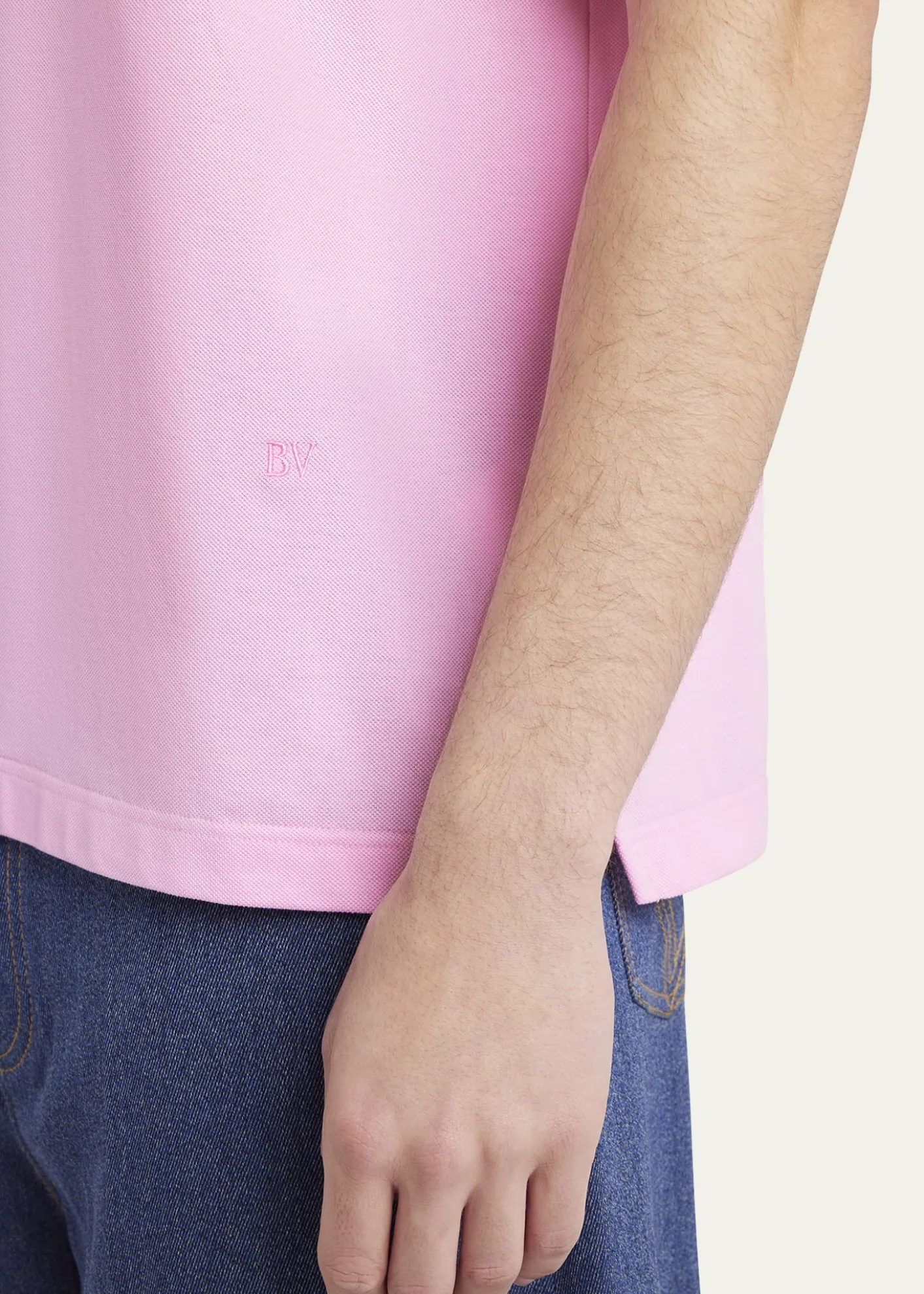 Bottega VenetaMen's Pique Classic Polo Shirt