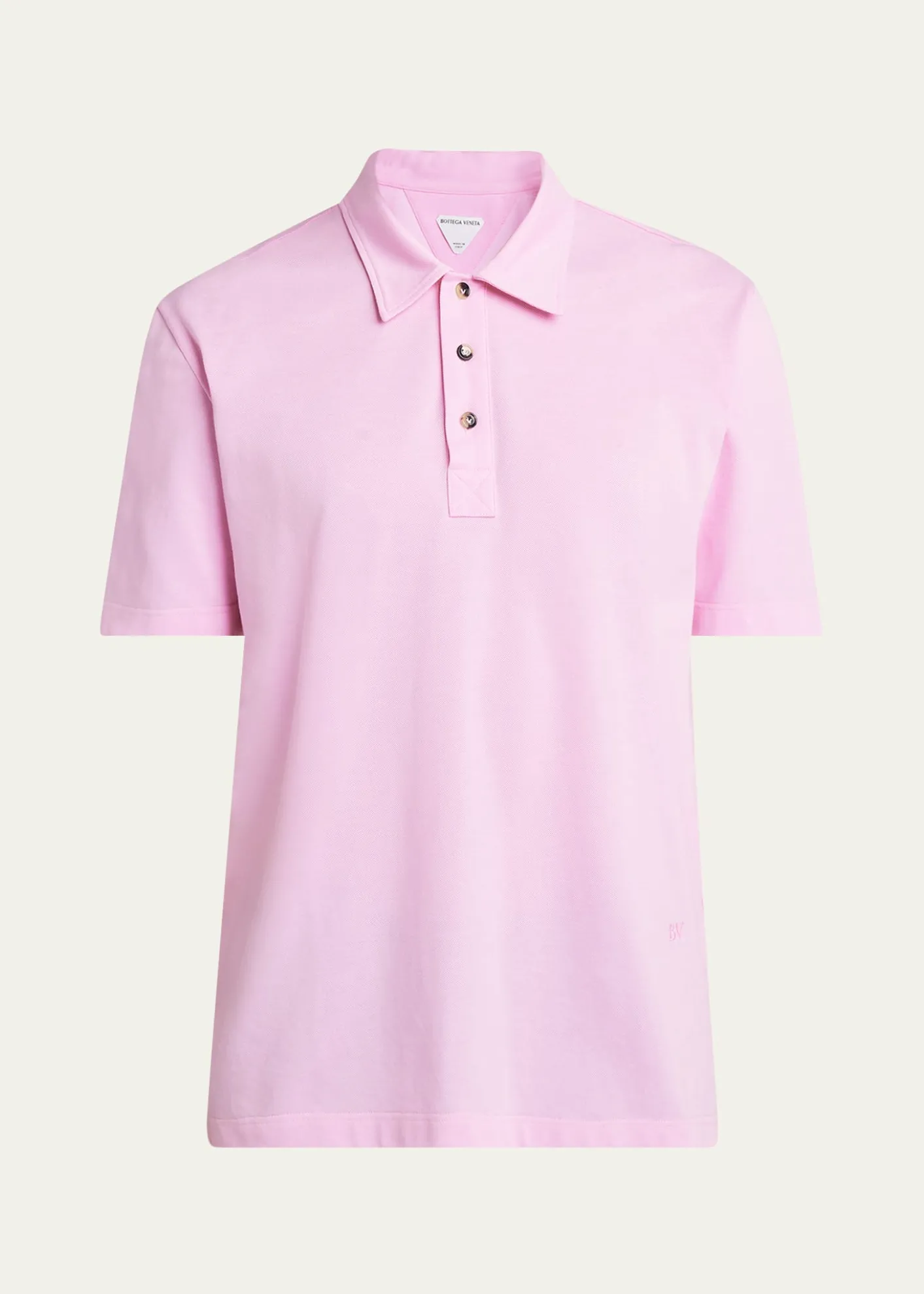 Bottega VenetaMen's Pique Classic Polo Shirt