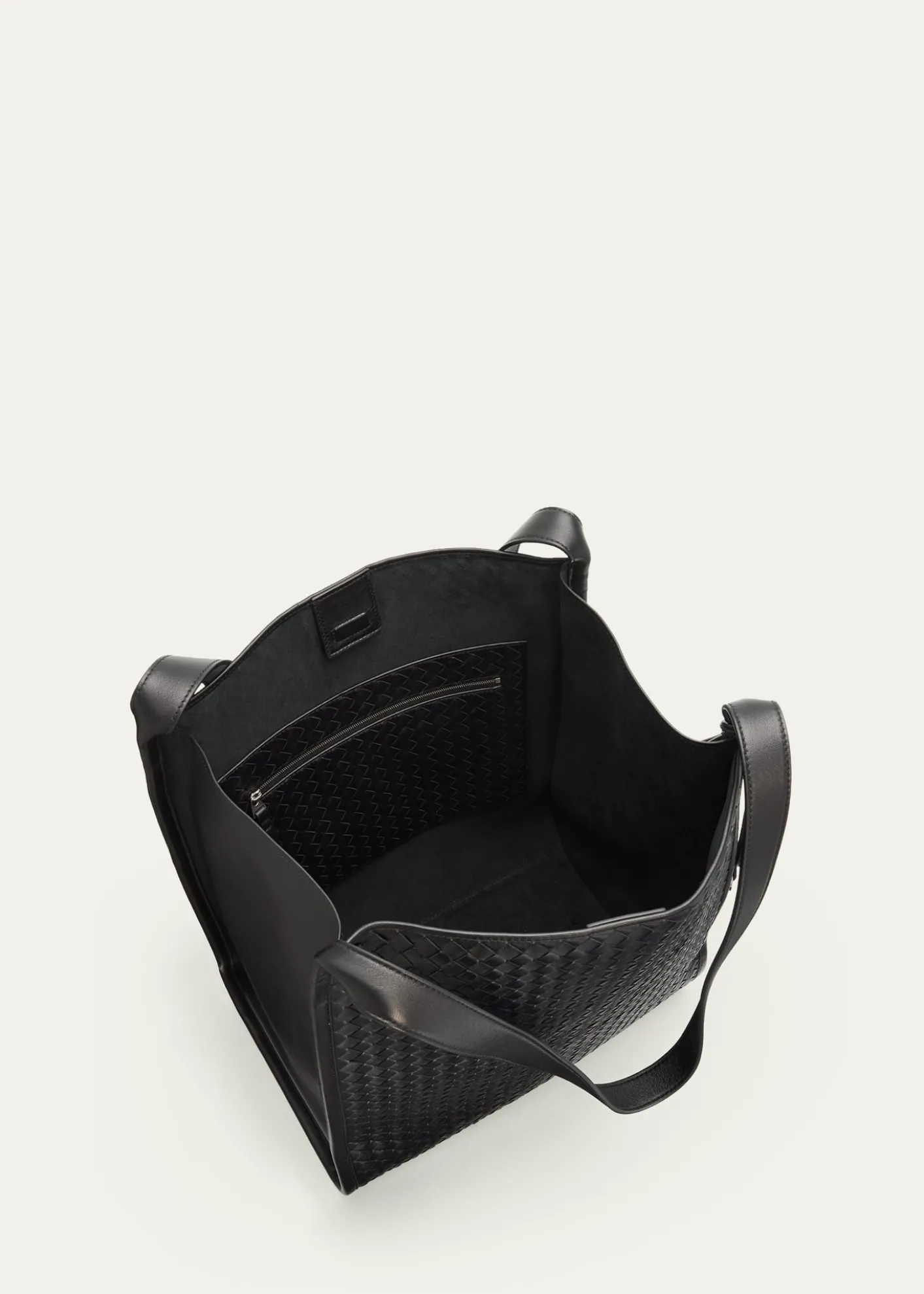 Bottega VenetaMen's Small Corriere Tote Bag in Intrecciato Leather