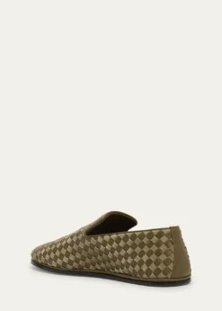 Bottega VenetaMen's Sunday Intrecciato Leather Slippers