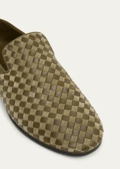 Bottega VenetaMen's Sunday Intrecciato Leather Slippers