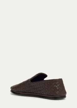 Bottega VenetaMen's Sunday Intrecciato Leather Slippers