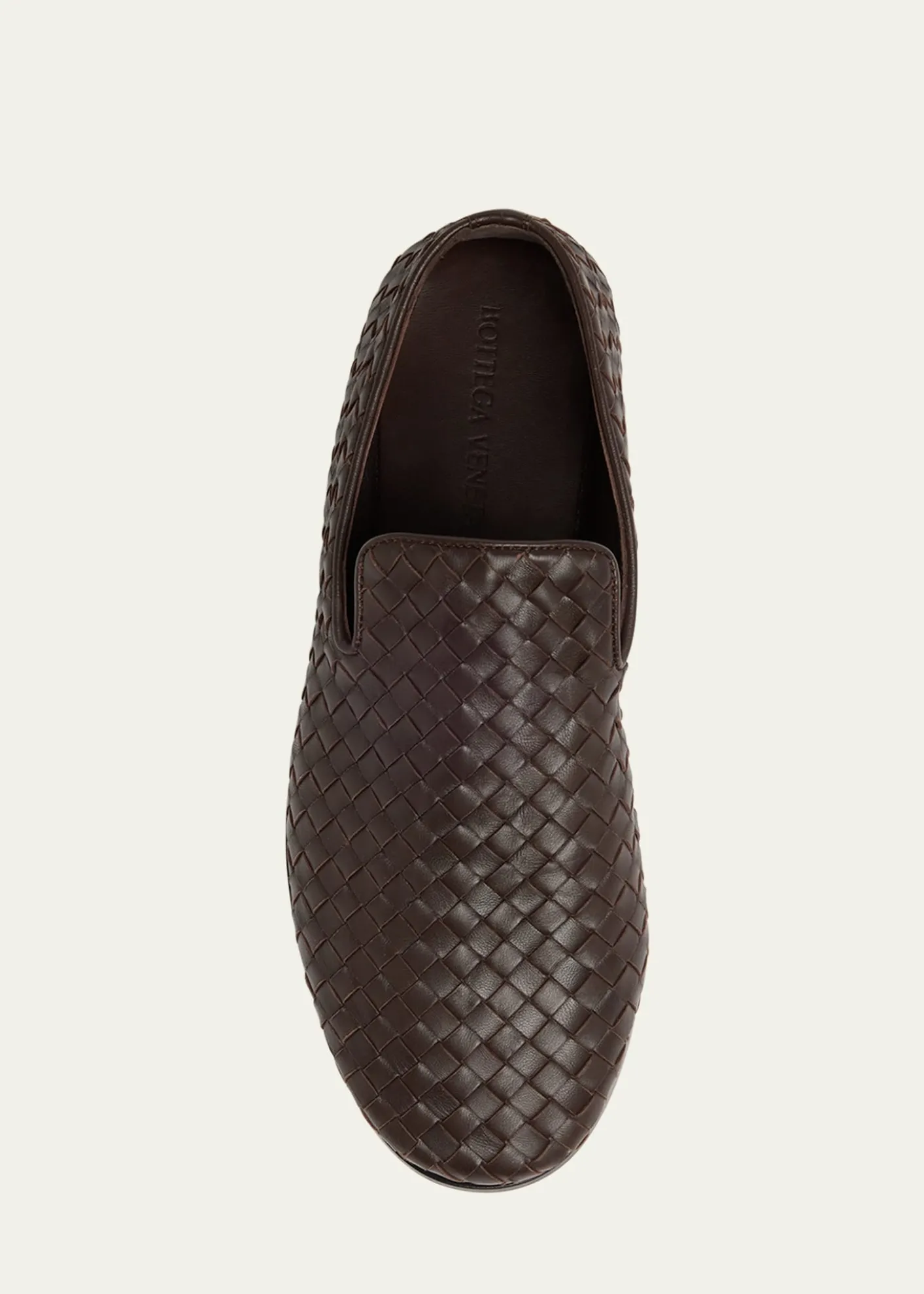 Bottega VenetaMen's Sunday Intrecciato Leather Slippers
