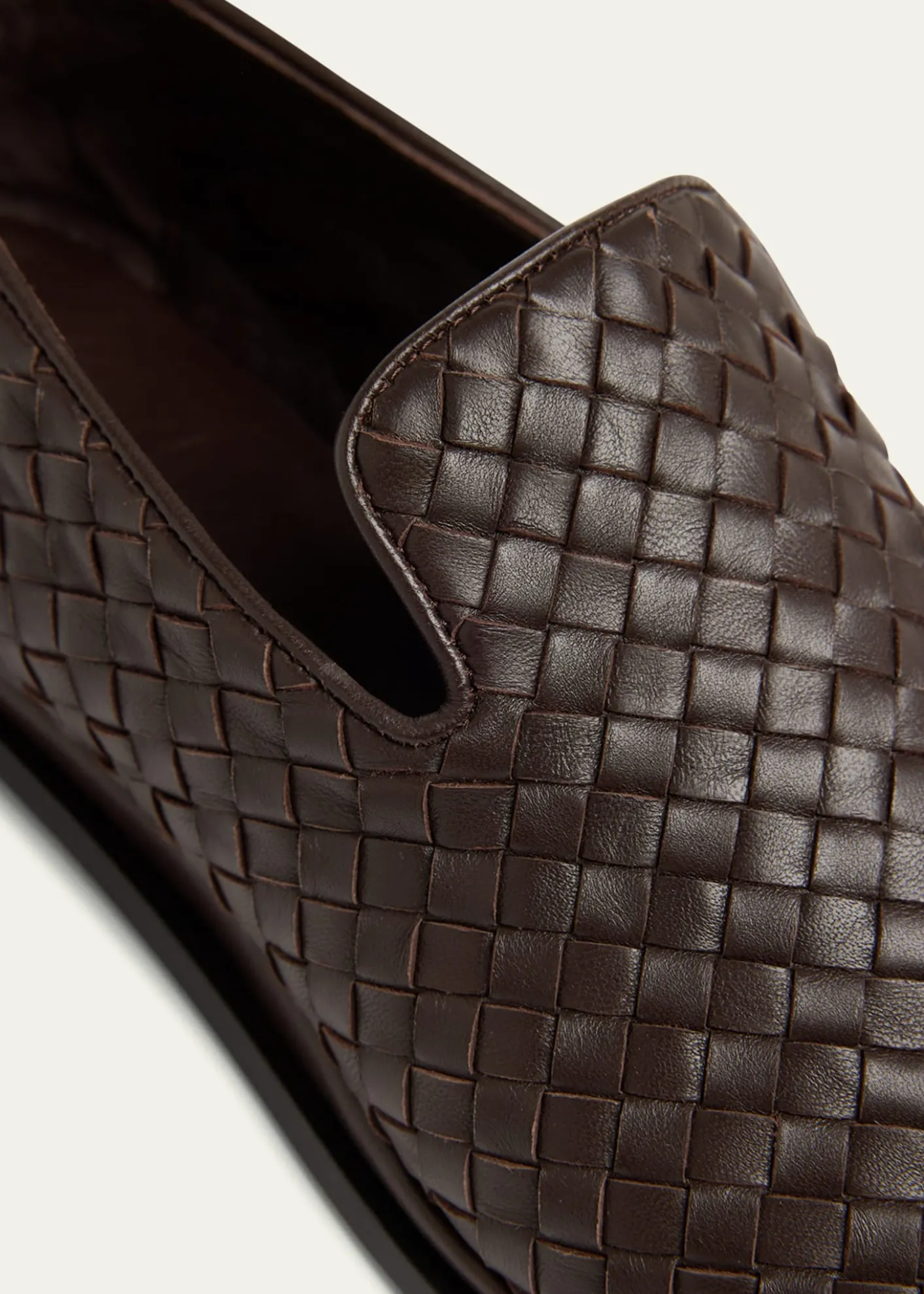 Bottega VenetaMen's Sunday Intrecciato Leather Slippers
