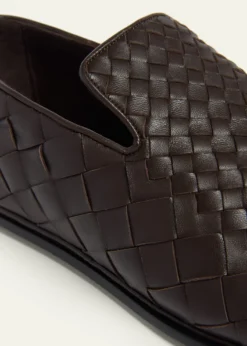 Bottega VenetaMen's Sunday Intrecciato Degrade Leather Slippers