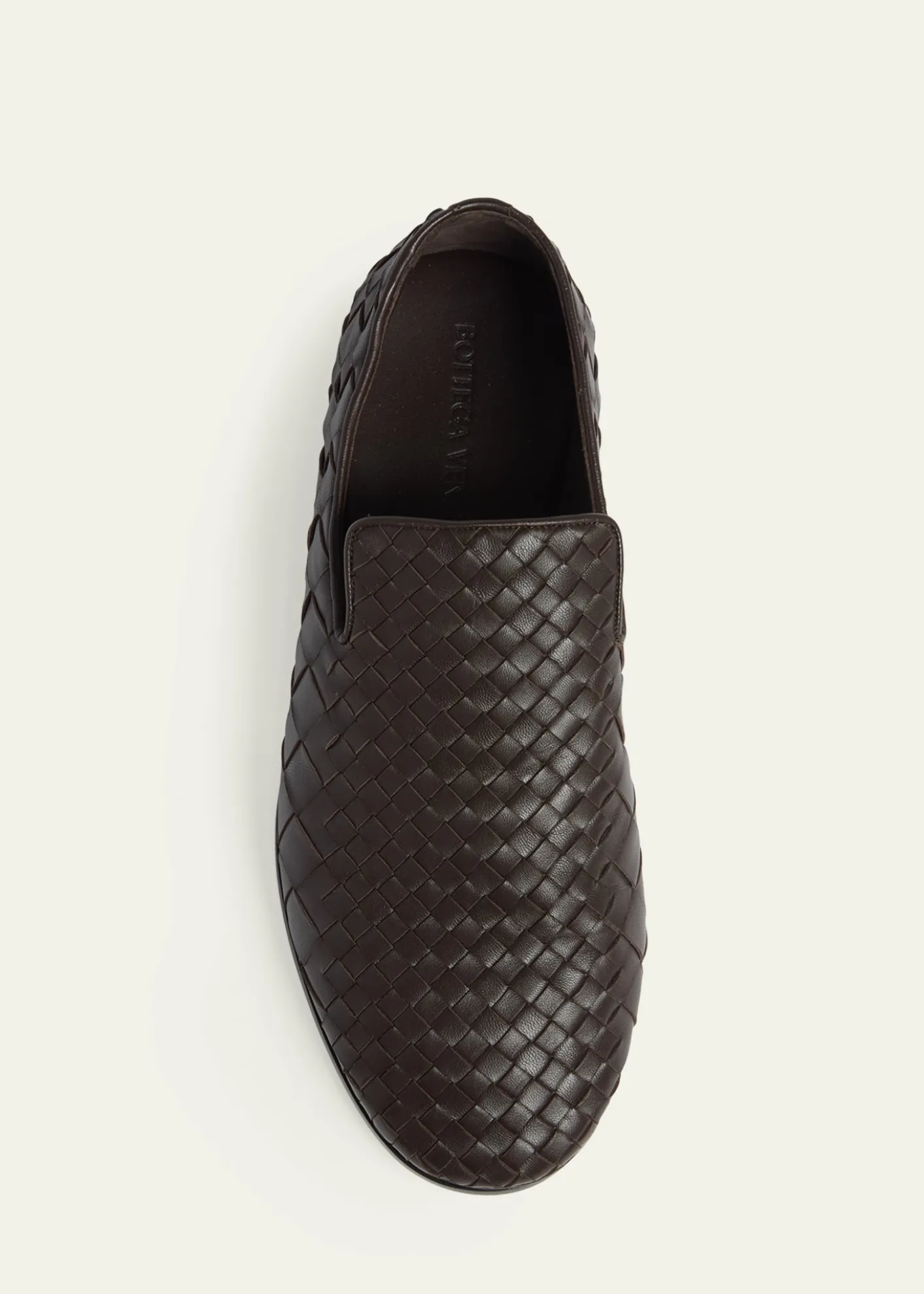 Bottega VenetaMen's Sunday Intrecciato Degrade Leather Slippers
