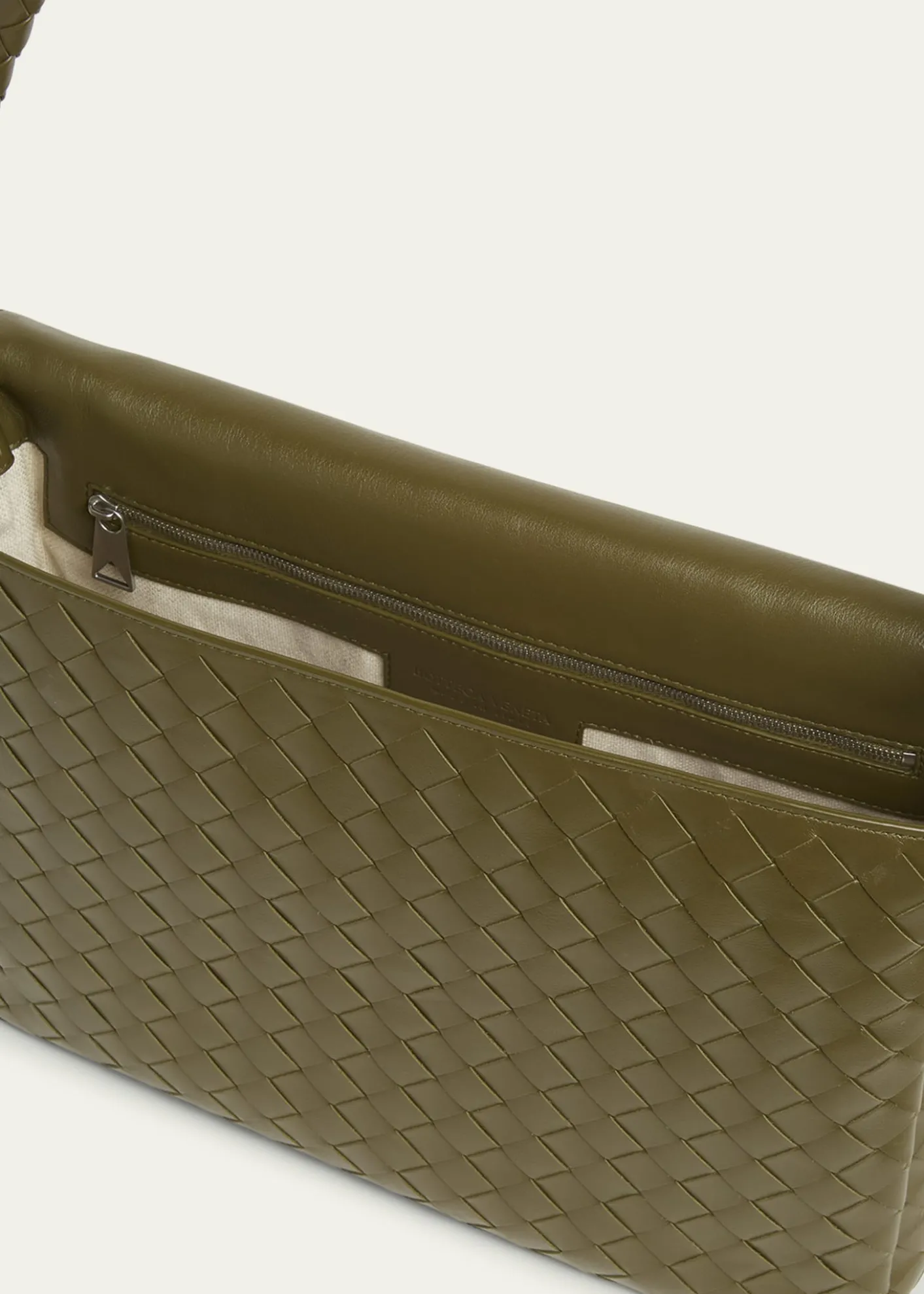 Bottega VenetaMen's Swing Small Intrecciato Leather Crossbody Bag