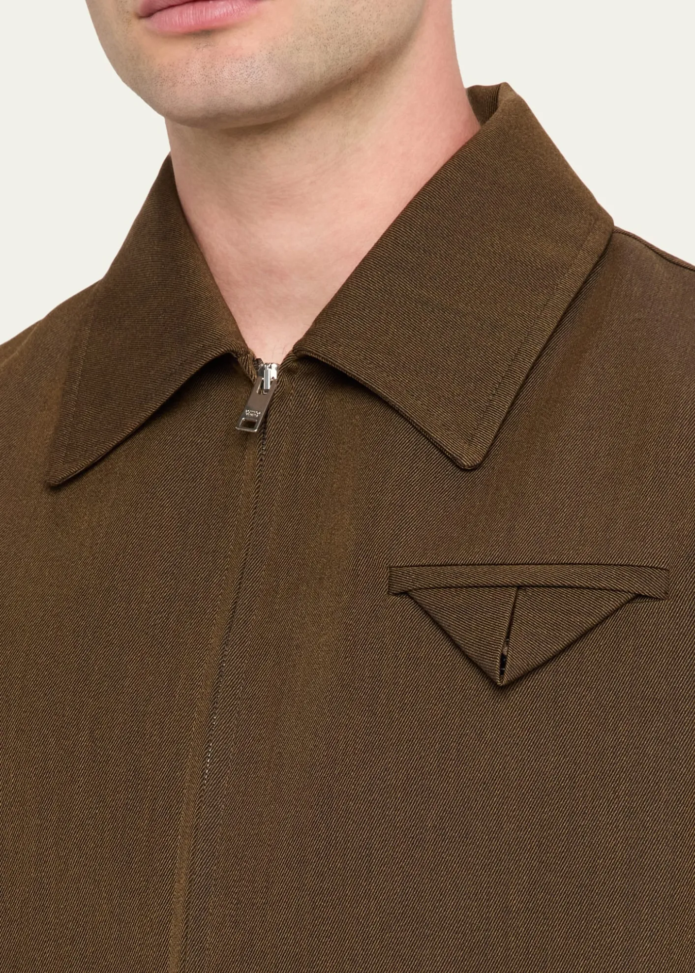 Bottega VenetaMen's Wool Blouson Jacket