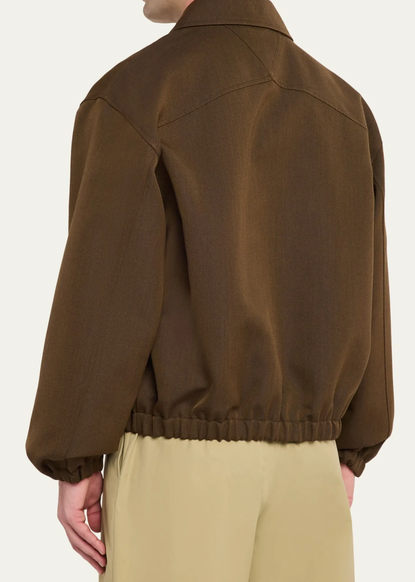 Bottega VenetaMen's Wool Blouson Jacket