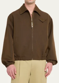 Bottega VenetaMen's Wool Blouson Jacket