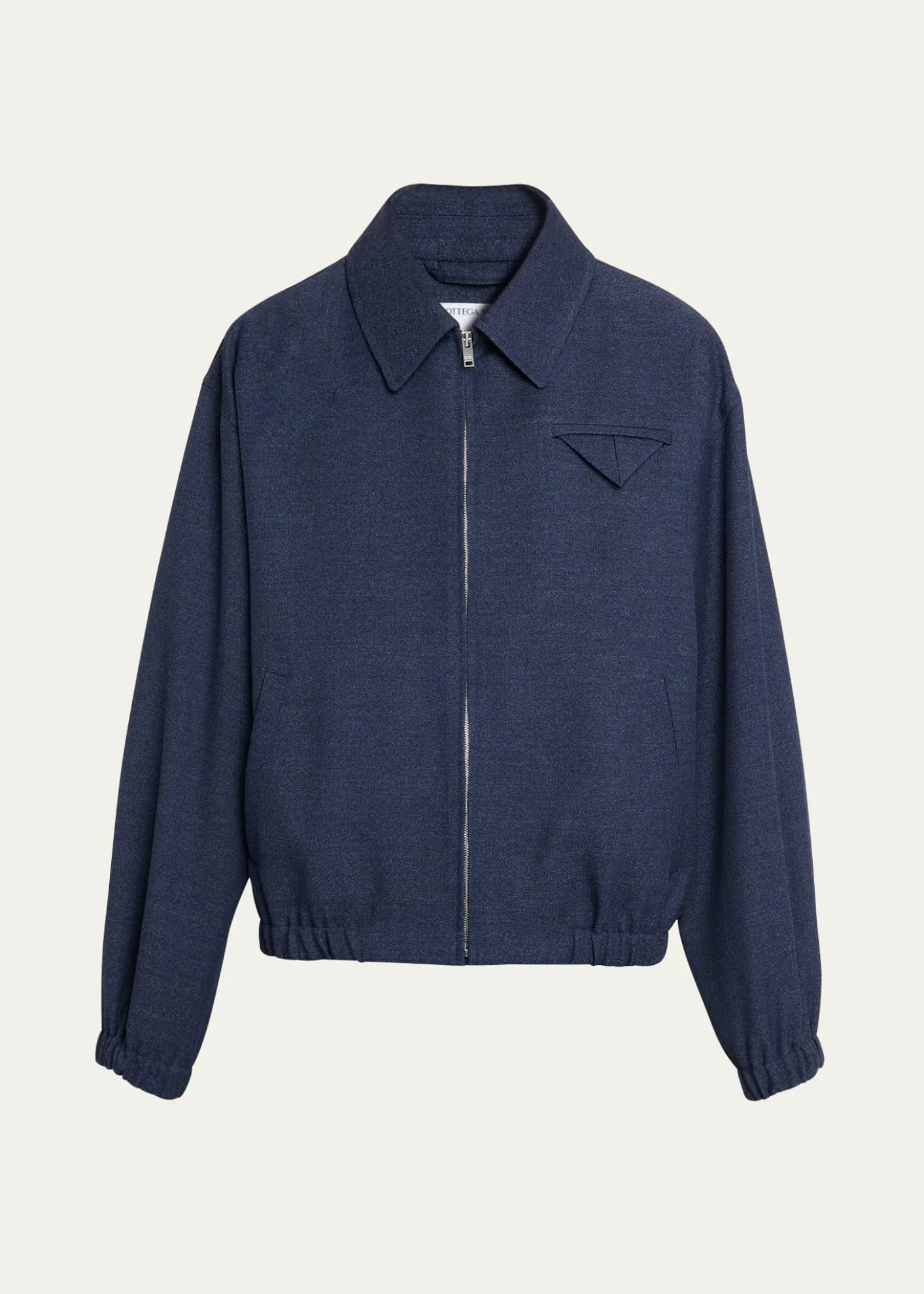 Bottega VenetaMen's Wool Triangle-Pocket Blouson
