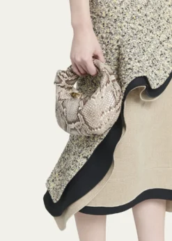 Bottega VenetaMini Jodie Python Top-Handle Bag