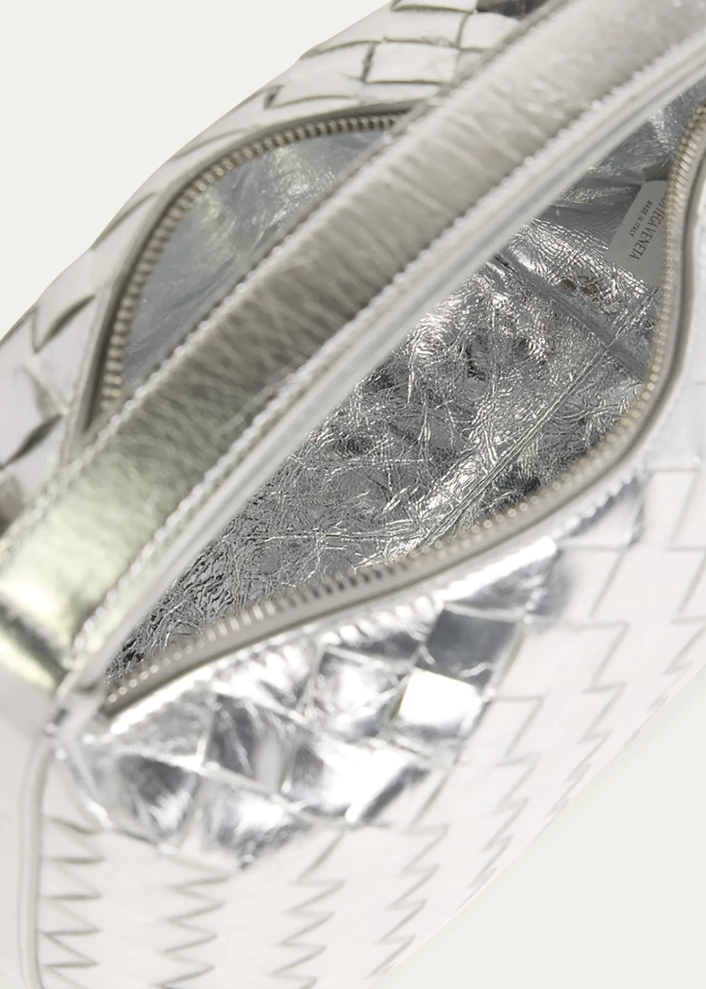 Bottega VenetaMini Wallace Metallic Leather Shoulder Bag
