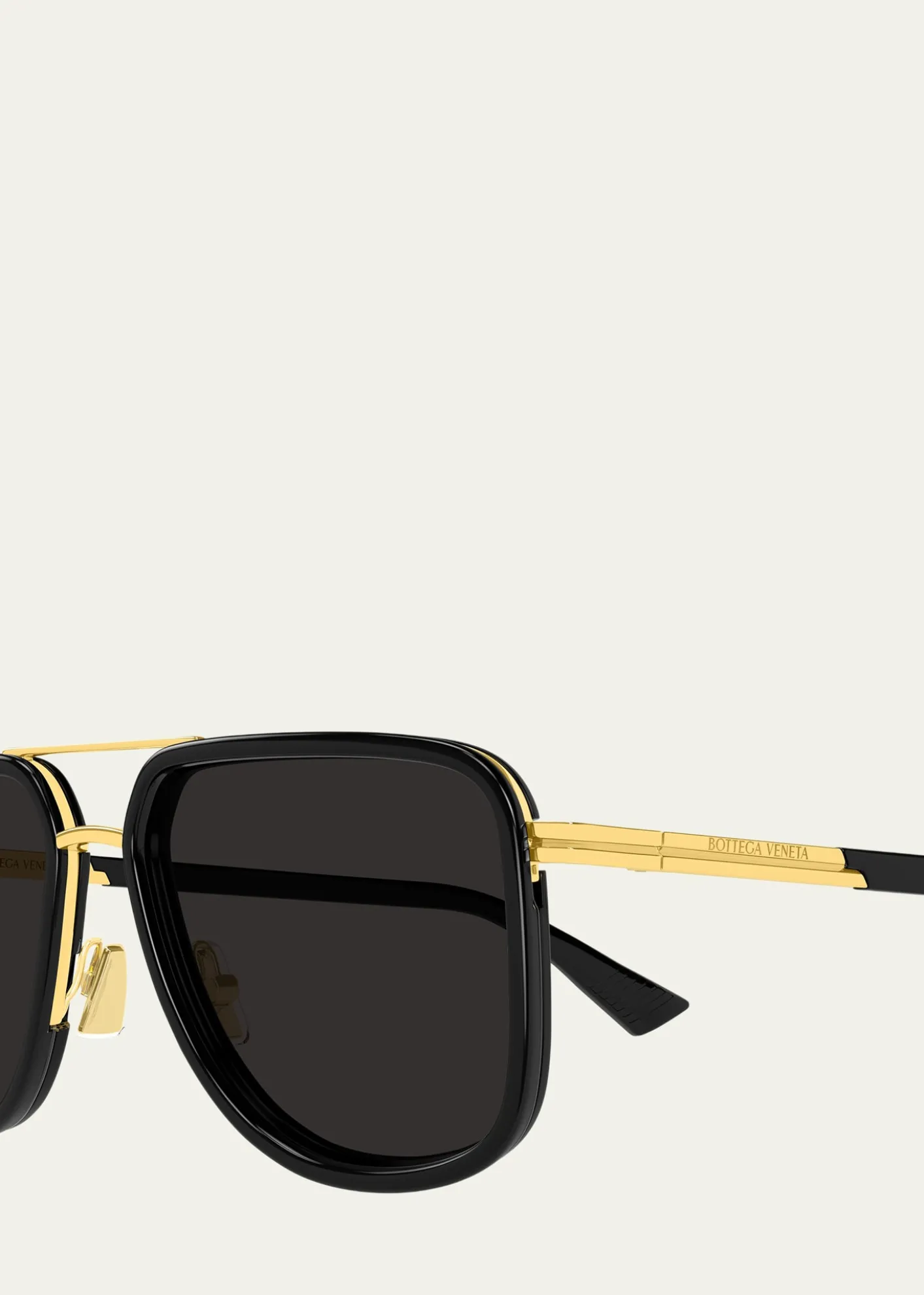 Bottega Veneta56mm Acetate & Metal Aviator Sunglasses