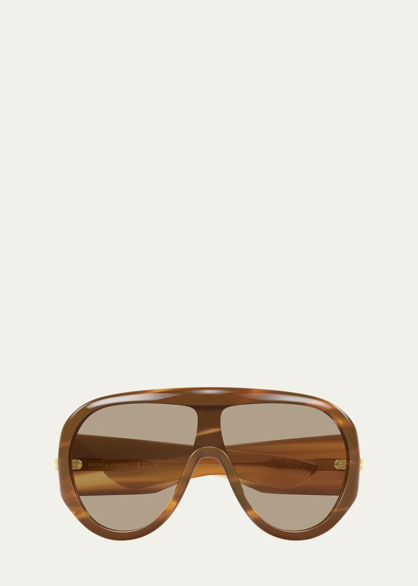 Bottega Veneta99mm Acetate & Nylon Shield Sunglasses