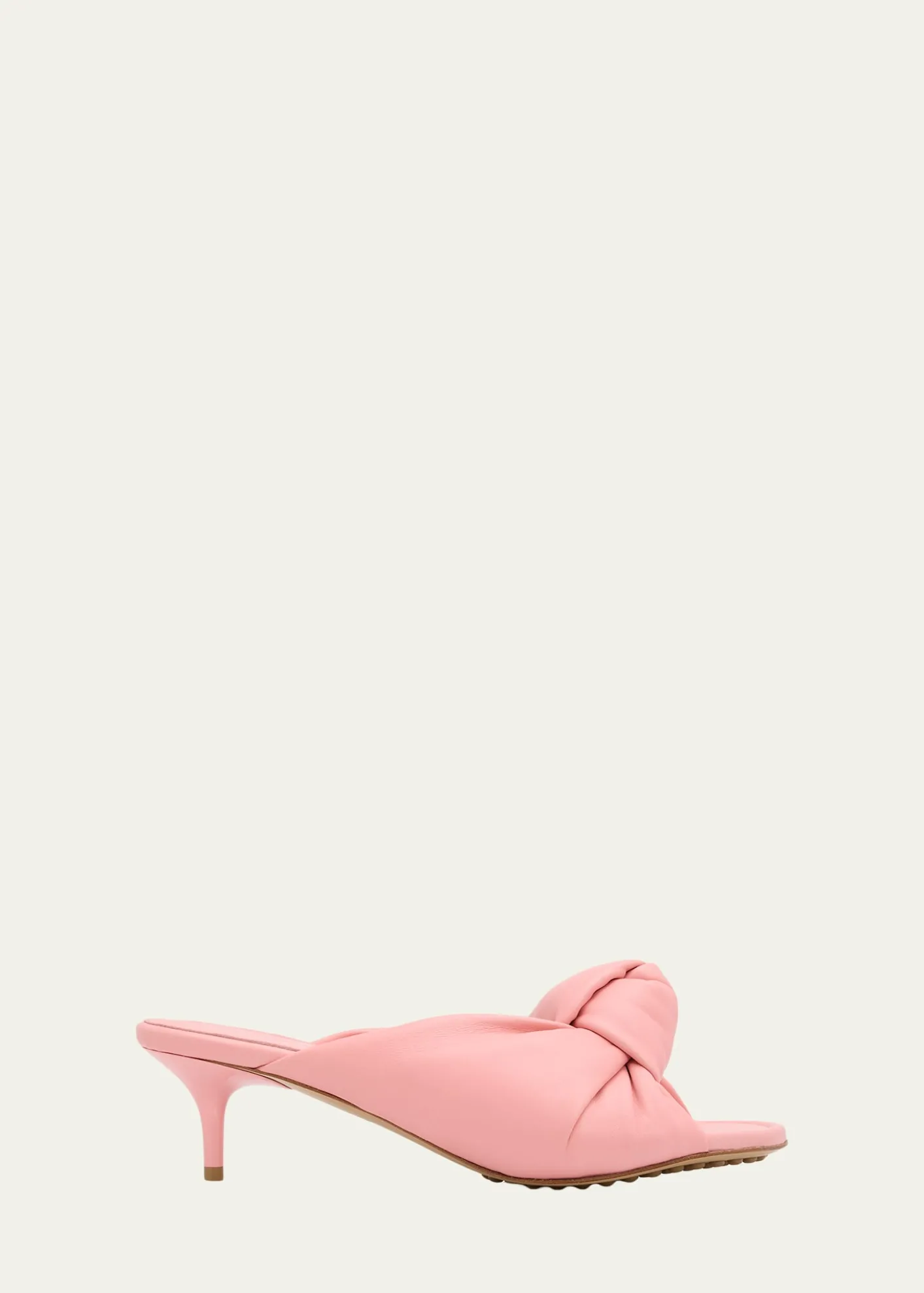 Bottega Veneta35mm Cherry Knotted Leather Mule Sandals