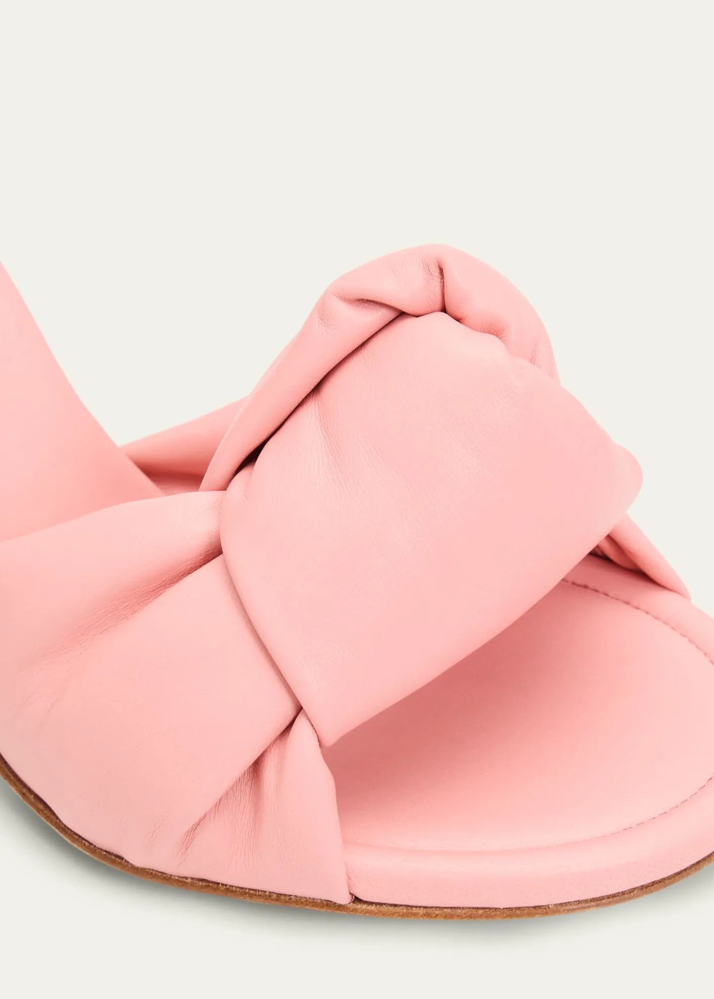 Bottega Veneta90mm Cherry Nappa Leather Mules
