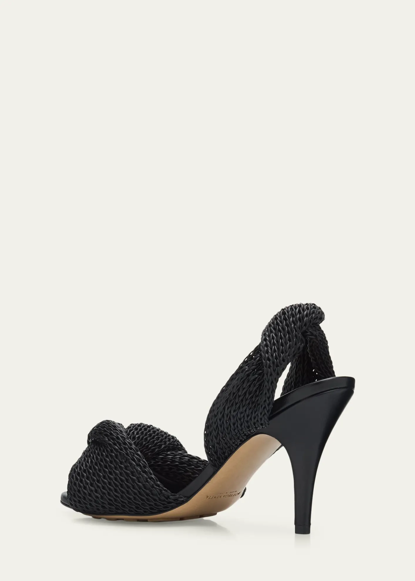 Bottega Veneta90mm Grace Crochet Leather Sandals