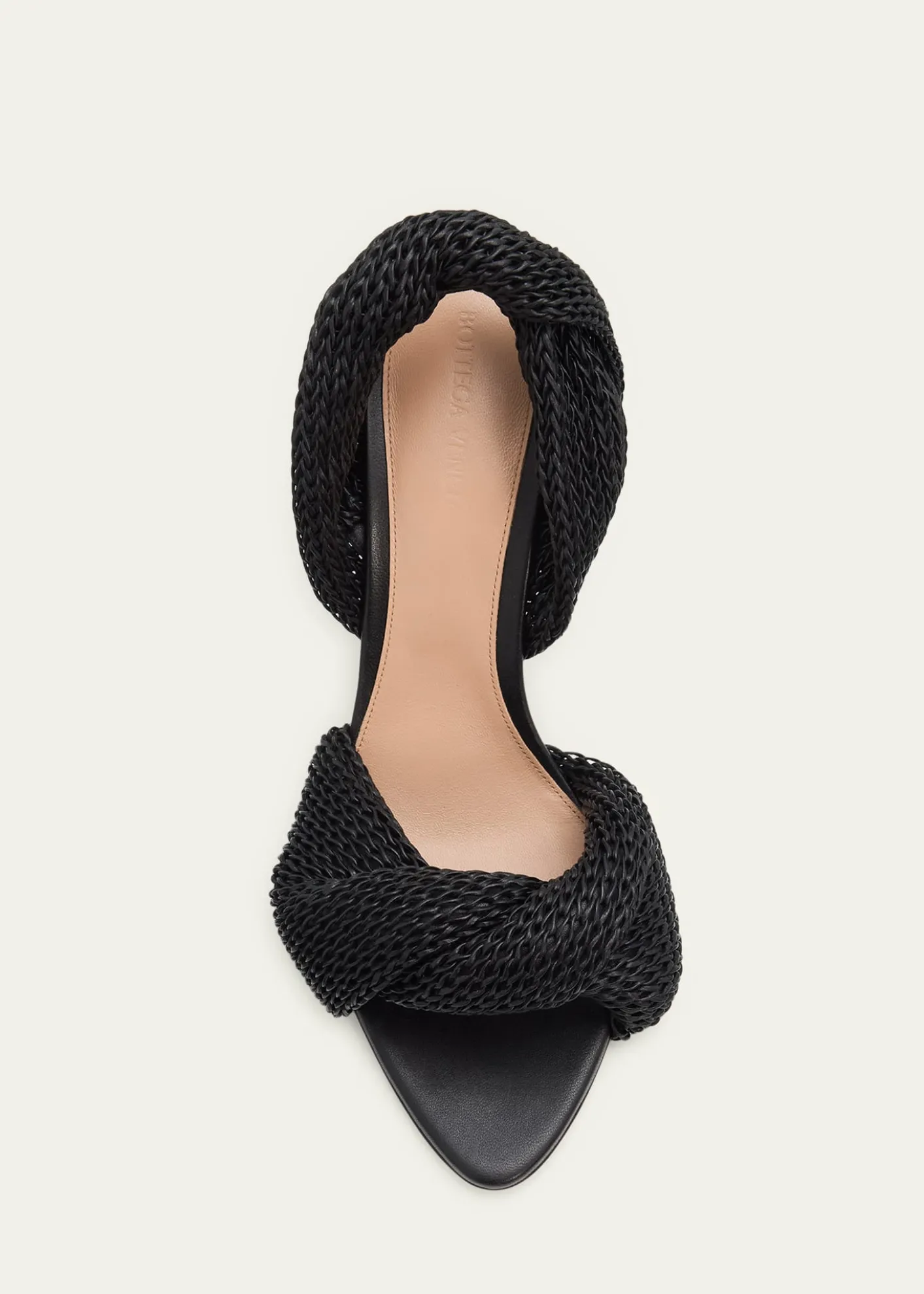 Bottega Veneta90mm Grace Crochet Leather Sandals