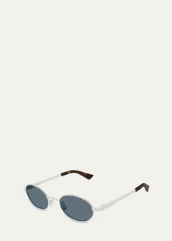 Bottega Veneta52mm Oval Metal Sunglasses