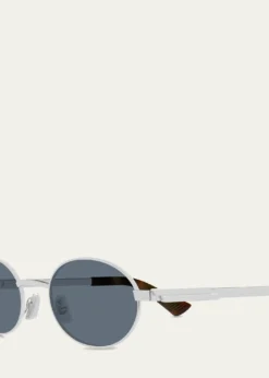 Bottega Veneta52mm Oval Metal Sunglasses