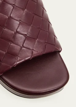 Bottega Veneta70mm Rosita Intrecciato Leather Wedge Mules