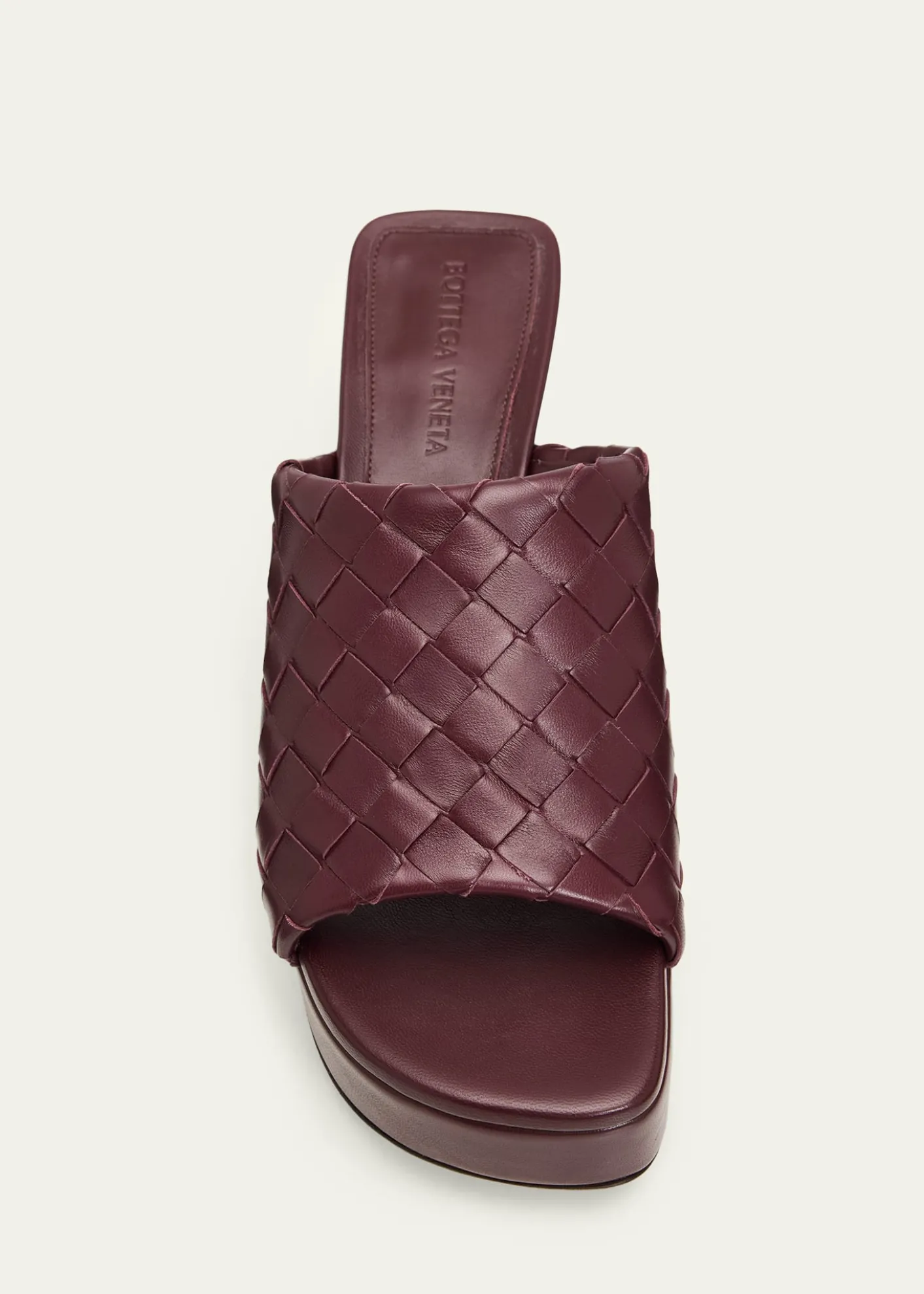 Bottega Veneta70mm Rosita Intrecciato Leather Wedge Mules