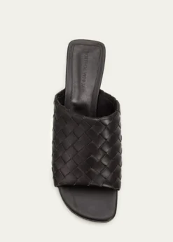 Bottega Veneta70mm Rosita Intrecciato Leather Wedge Mules