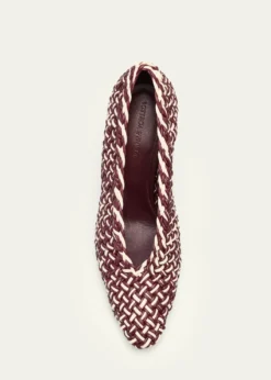 Bottega Veneta90mm Sofia Intrecciato Leather Pumps