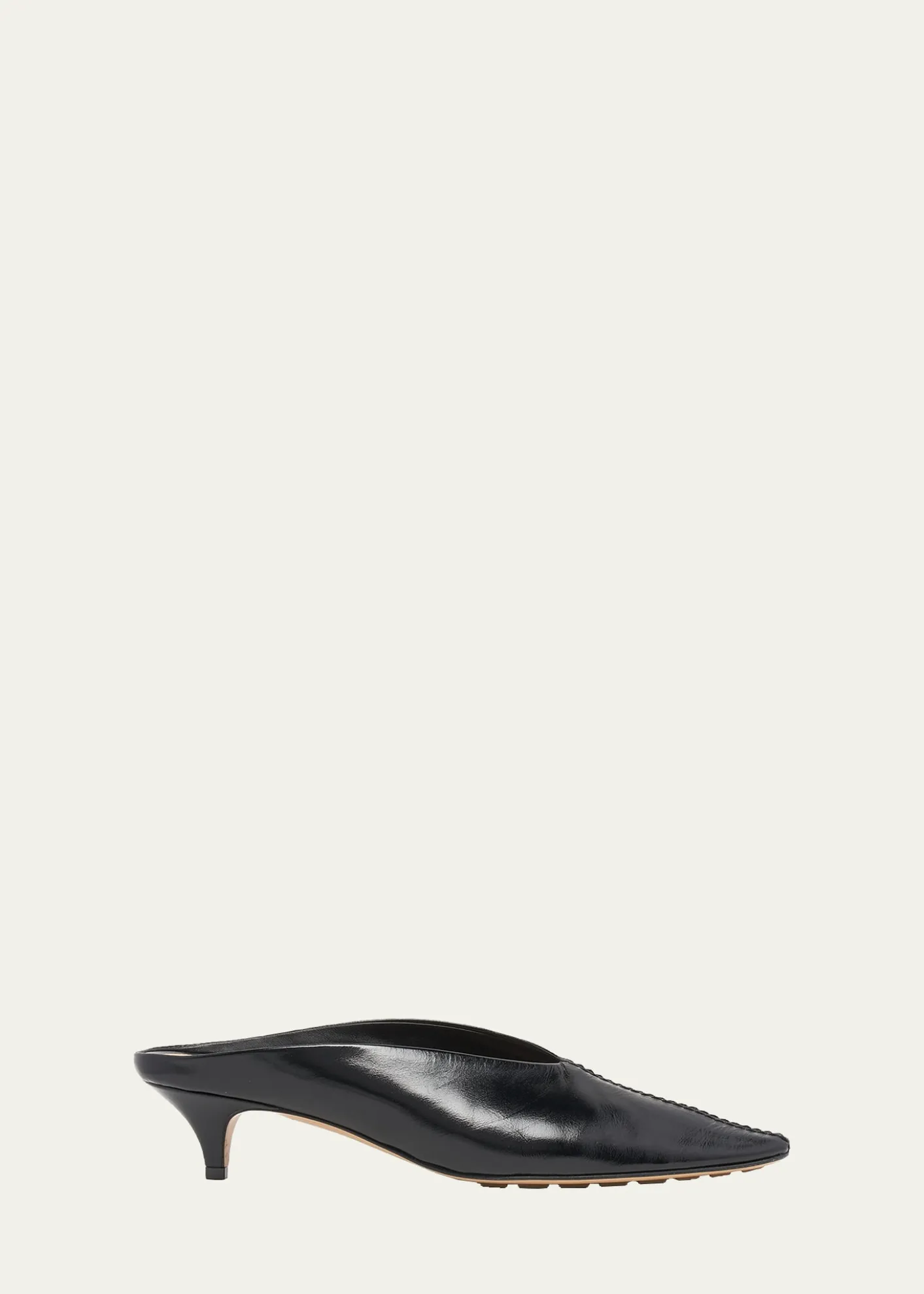 Bottega Veneta40mm Vesta Nappa Leather Mule Pumps