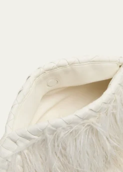 Bottega VenetaNappa Leather & Feather Clutch Bag