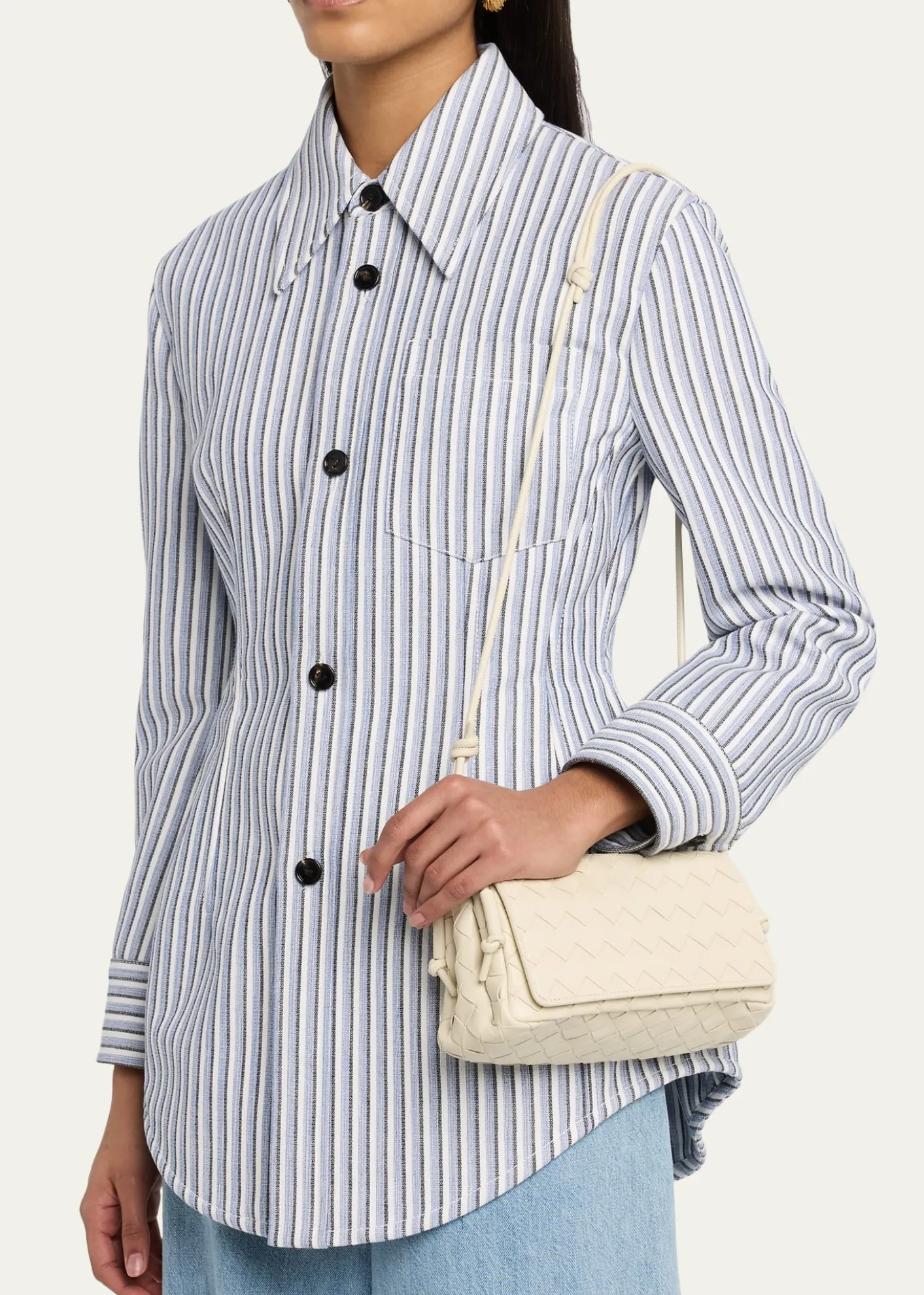 Bottega VenetaNotturno Nappa Leather Shoulder Bag