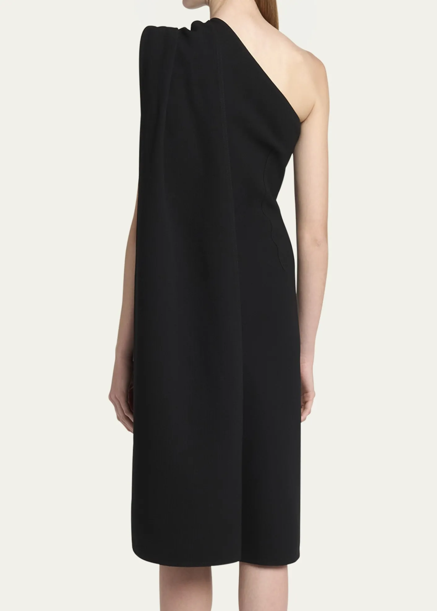 Bottega VenetaOne-Shoulder Drape Slit Dress