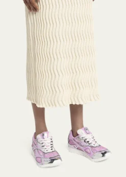 Bottega VenetaOrbit Metallic Net Runner Sneakers