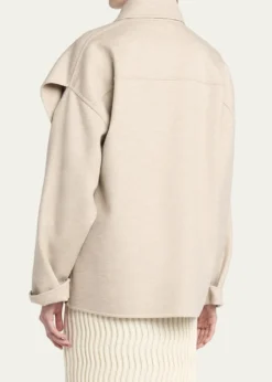Bottega VenetaOversized Light Double Wool Cashmere Jacket