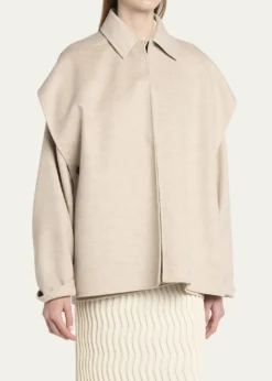 Bottega VenetaOversized Light Double Wool Cashmere Jacket
